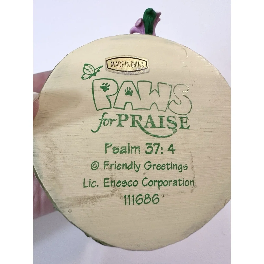 Paws For Praise Jesus Is Our Hearts Treasure Flowers 37:4 111686